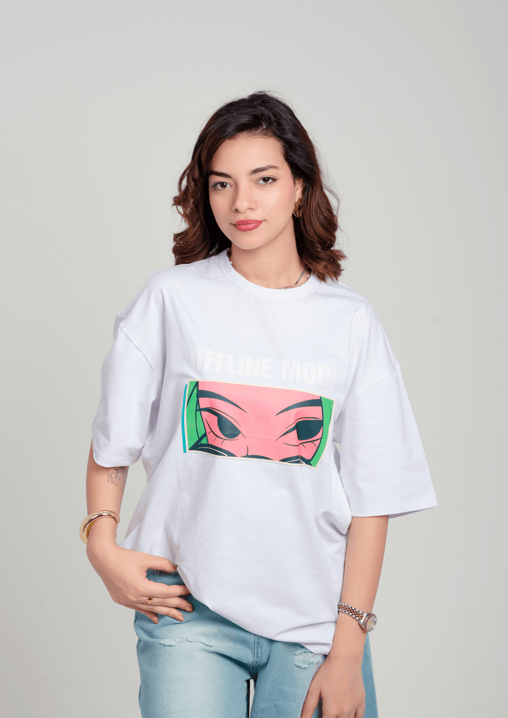 Offline Mode Oversized Tee – Women